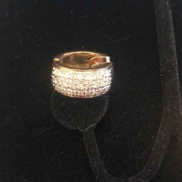 Gold & Diamond Earrings - Picture 3 of 3